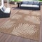 World Rug Gallery Contemporary Palm Leaves Textured Flat Weave Indoor/Outdoor Area Rug 7'10''X10' Brown 111BROWN8X10 - alternate 1